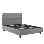 Κρεβάτι με Κεφαλάρι και Αποθηκευτικό Χώρο Hauz Pandora 180X200 Keten 44 Stone